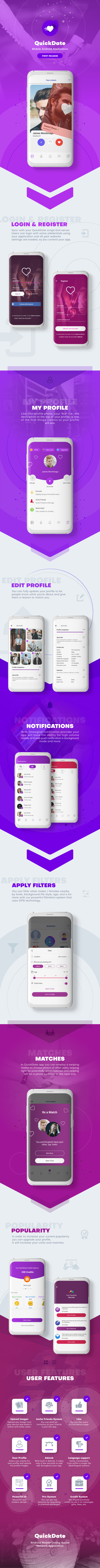 QuickDate Android - Mobile Dating Platform Application - 1