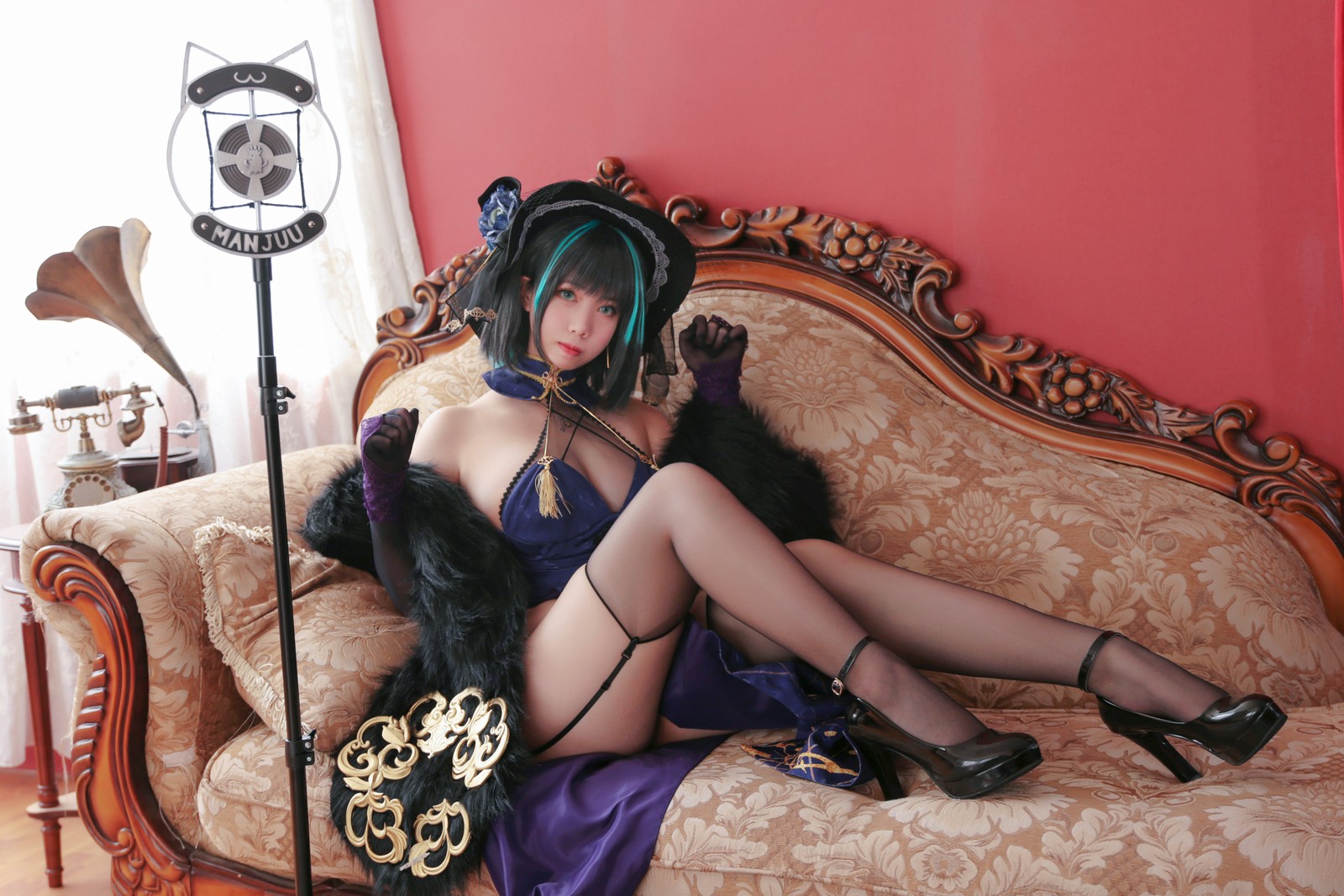 Meroko_魅瞳 – 柴郡旗袍 Cos 高清写真集（33P-287.4M）碧蓝航线东方旗袍风插图