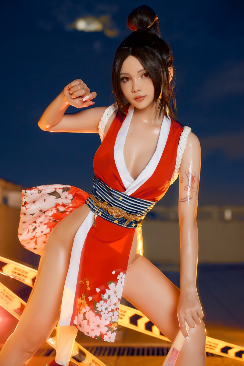 Joyce Lin2x Mai Shiranui Cosplay 性感写真集 39P插图9