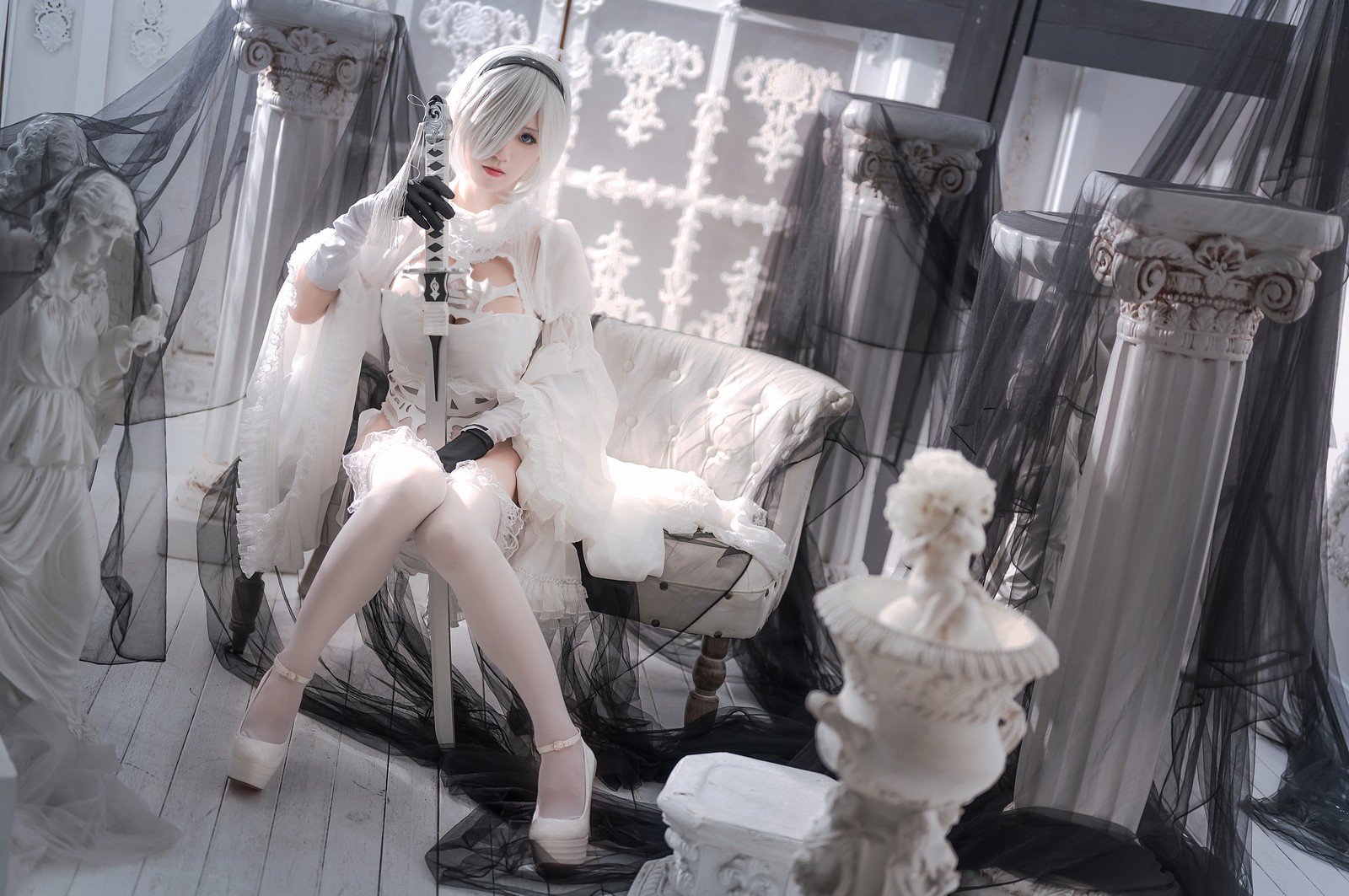 桜满三时 – 2B 花嫁 Cosplay 高清写真集（21P-367.4MB）原神主题插图7