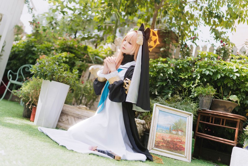 艾西Aiwest 碧蓝档案伊落玛丽修女Cosplay写真图集 修女主题高清图集 33P (98.4M)插图6