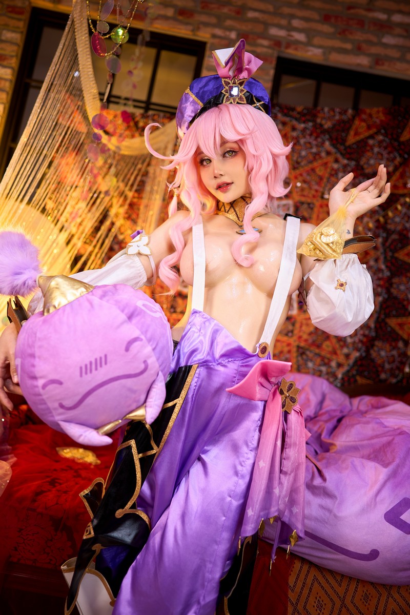 Joyce Lin2x Dori Cosplay Genshin Impact 高清写真 48P插图1