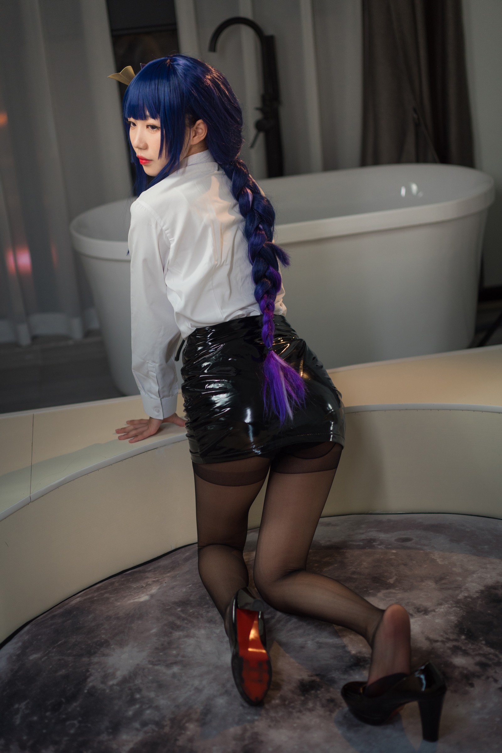 无影喵喵 雷电将军 OL Cosplay 写真｜原神人气角色高清摄影（35P｜456MB）插图5