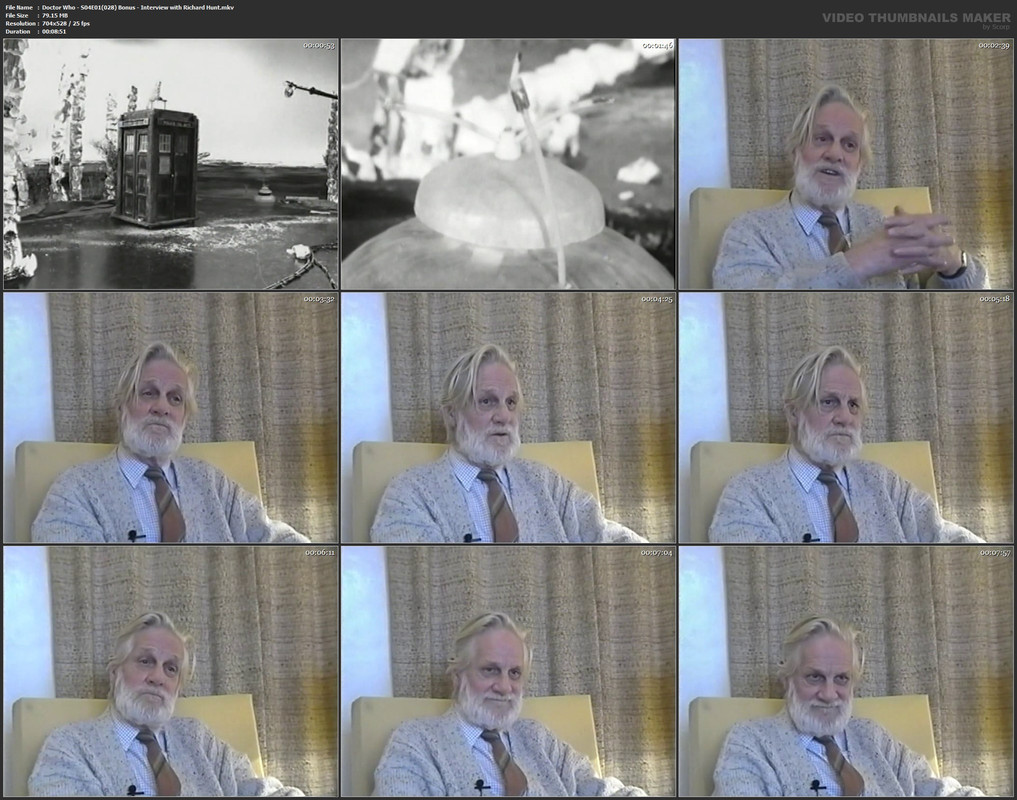 Doctor Who - S04E01(028) Bonus - Interview with Richard Hunt.mkv