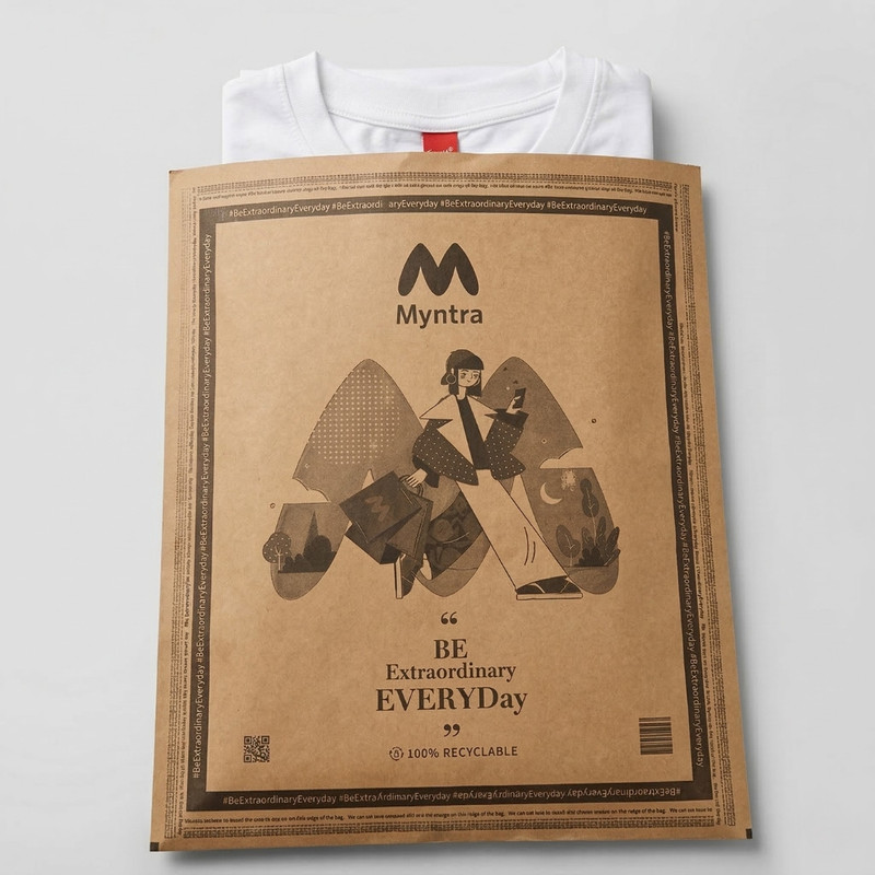 myntra paper bag mpb1 tshirt packaging