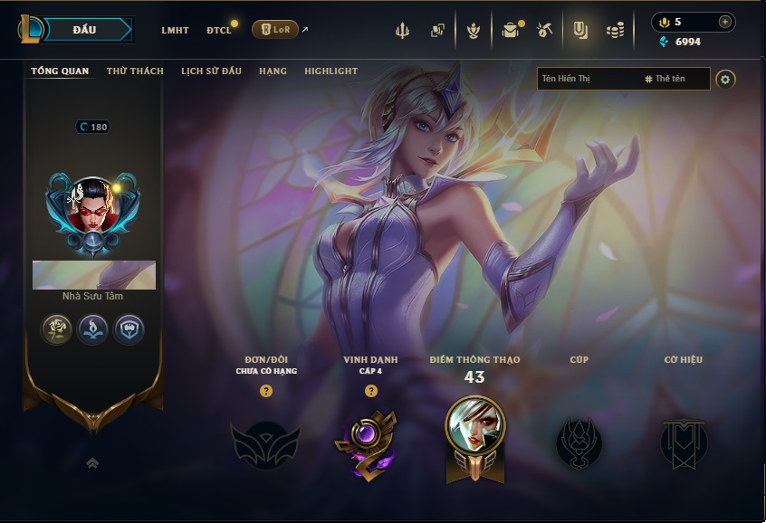 Acc LMHT # - Không Khung