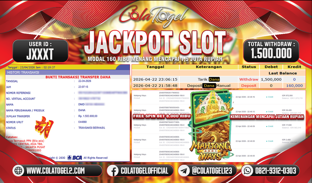 JACKPOT SLOT GACORR!!