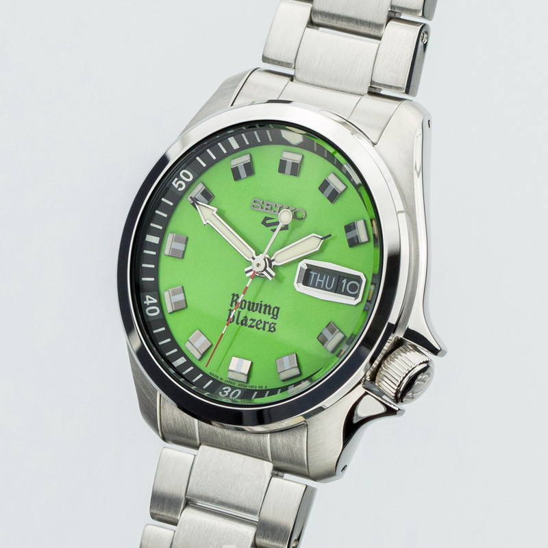 Seiko 5 Sports ref. SRPJ59 Green Rowing Blazers Collaboration Limited edition-4