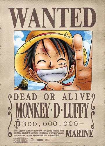 Legit-Poster-One-Piece-Straw-Hat-Pirate-Luffy-Wanted-Authentic