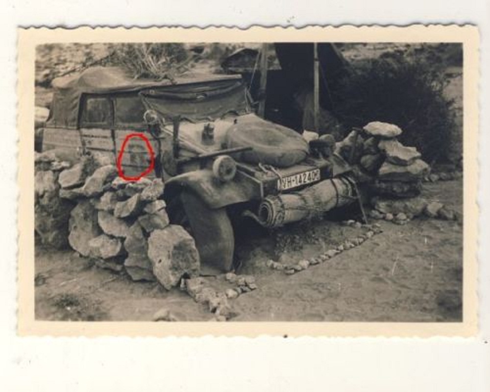 Foto BARDIA Lybien - Afrikakorps DAK - VW Kübelw