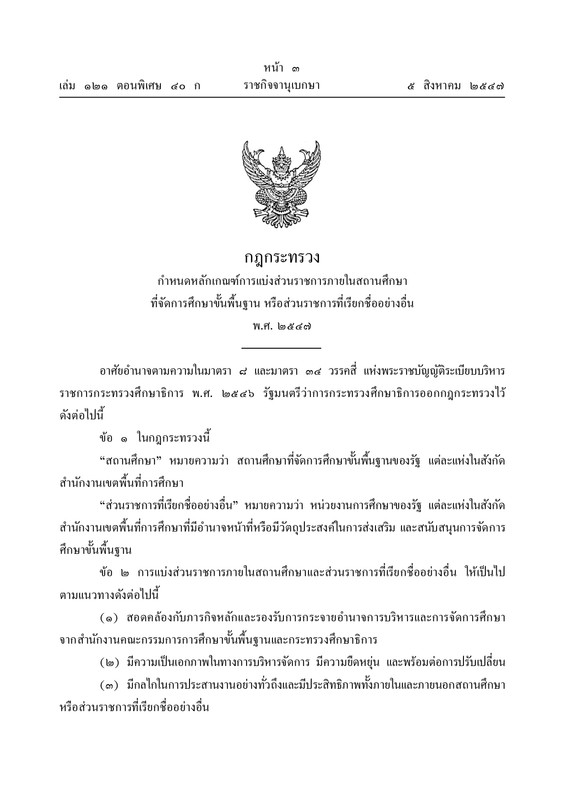 o1-กฎกระทรวง กำหนดหลักเกณฑ์การแบ่งส่วนราชก_page-0001