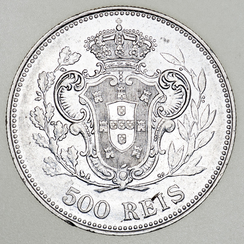 500 reis Portugal Manuel II 1909/8 PAS6481