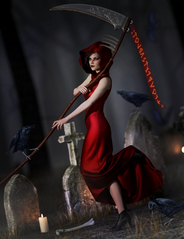 dForce Eternal Handmaiden Outfit for Genesis 8 Females