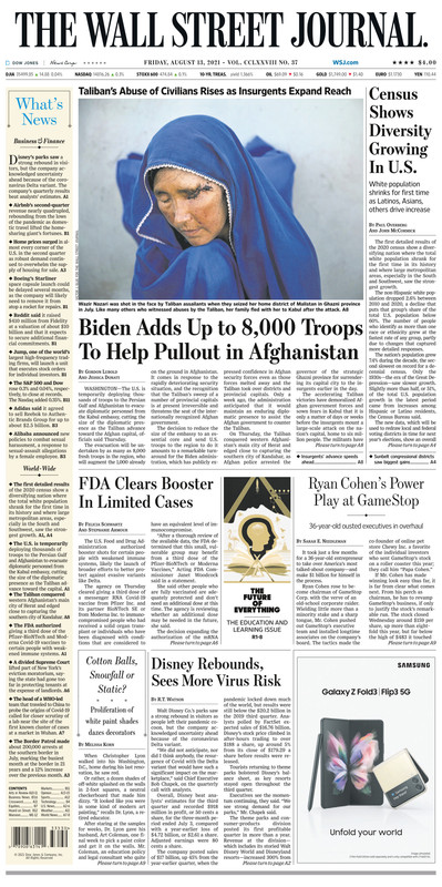 The Wall Street Journal - August Version 13, 2021