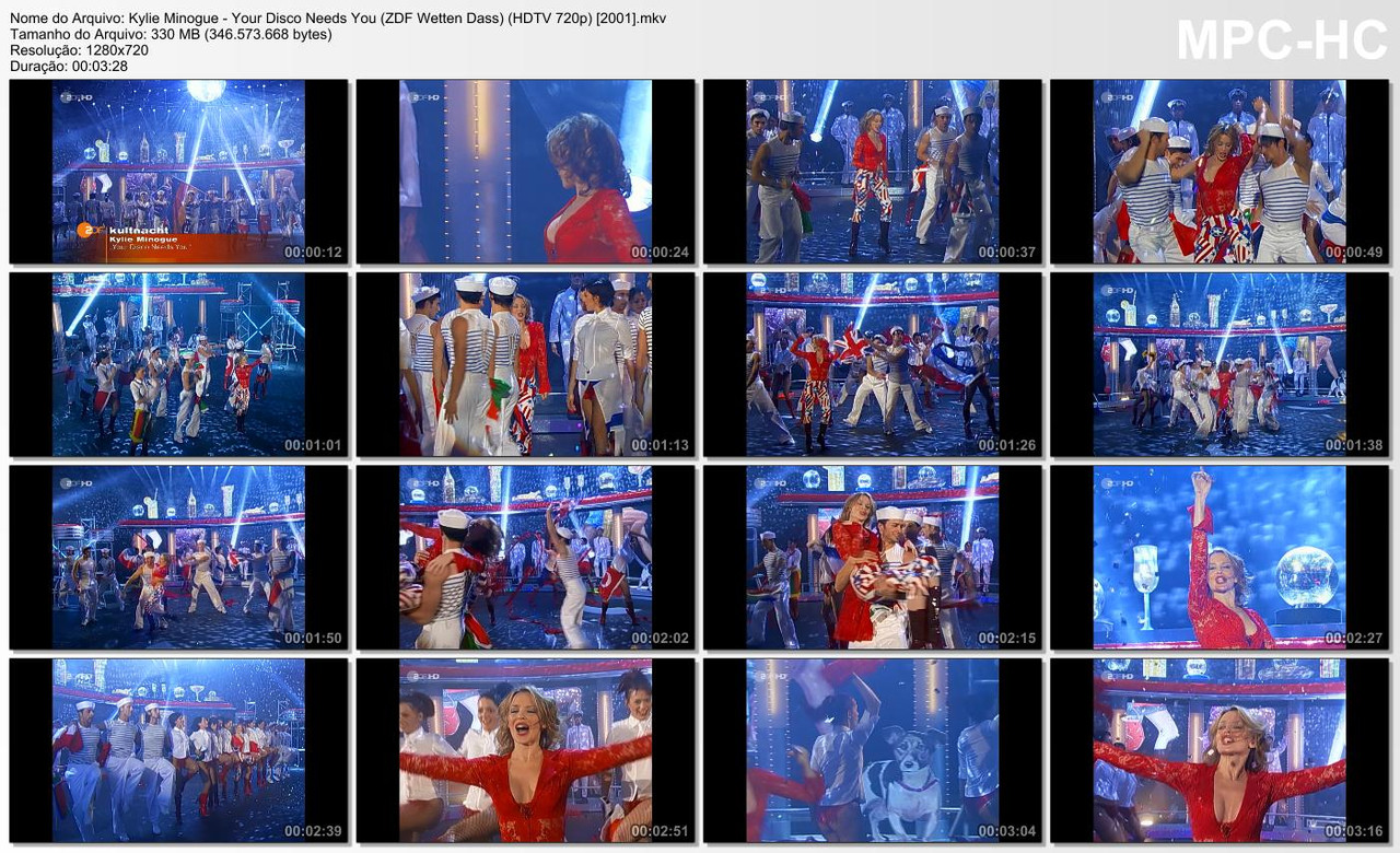 Kylie Minogue - Your Disco Needs You (ZDF Wetten Dass) (HDTV 720p) [2001]