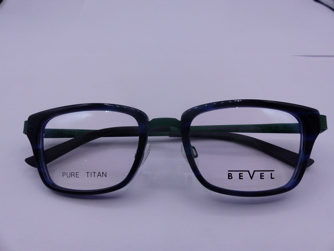 BEVEL 2548 ABERAMA BLUISH PURPLE/BLUE HORN UNISEX EYEGLASSES FRAMES SZ 50-20-140