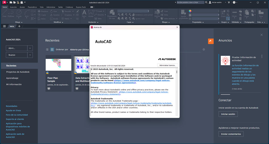 Autodesk AutoCAD 2024 vU.61.0.0 [Español][Software CAD 2D y 3D] 14-09-2023-15-27-14