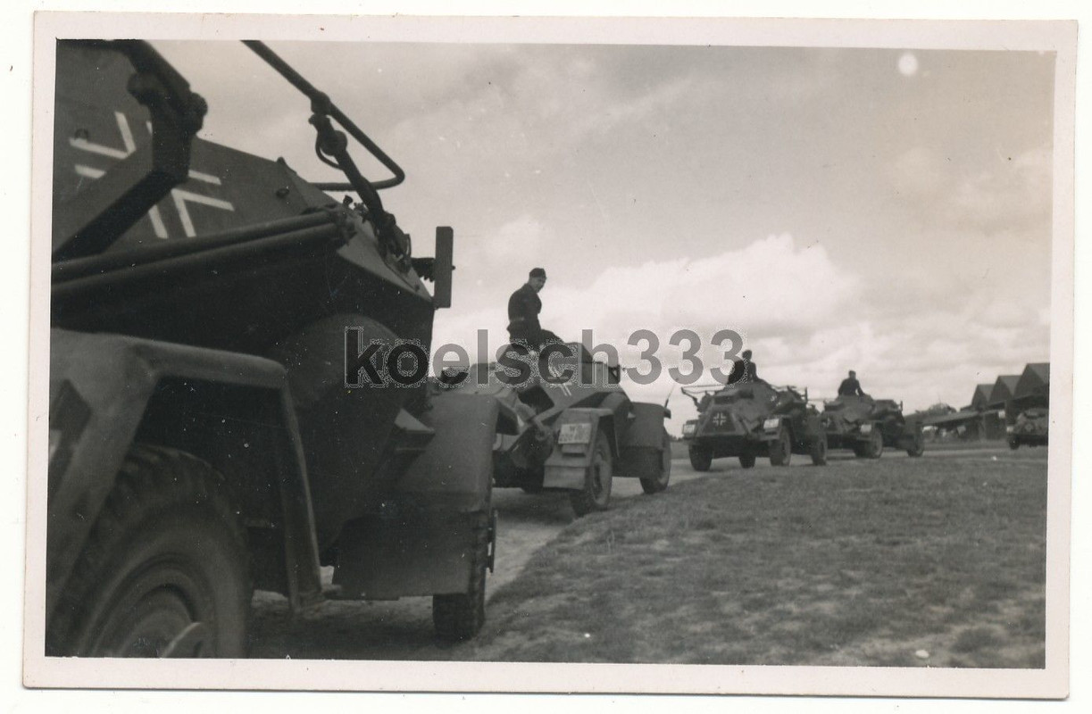 Foto Panzerspähwagen 4 Rad Panzer Sd. Kfz. Wehrm
