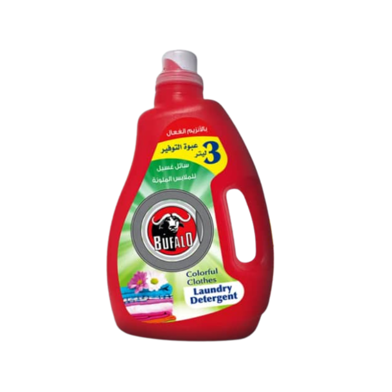 Bufalo laundry detergent designed specifically for colored clothes. 3L