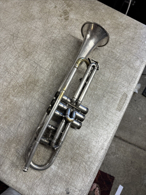 Conn 1934 8A Victor Long Cornet sn 298544 (2)