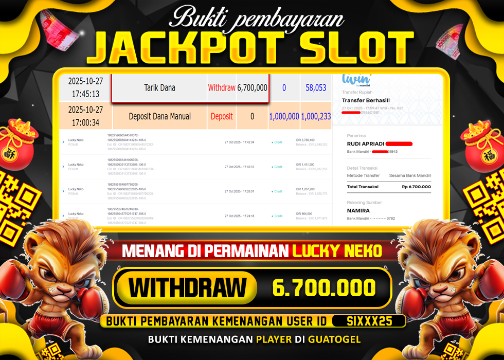BUKTI JACKPOT LUNAS GUATOGEL