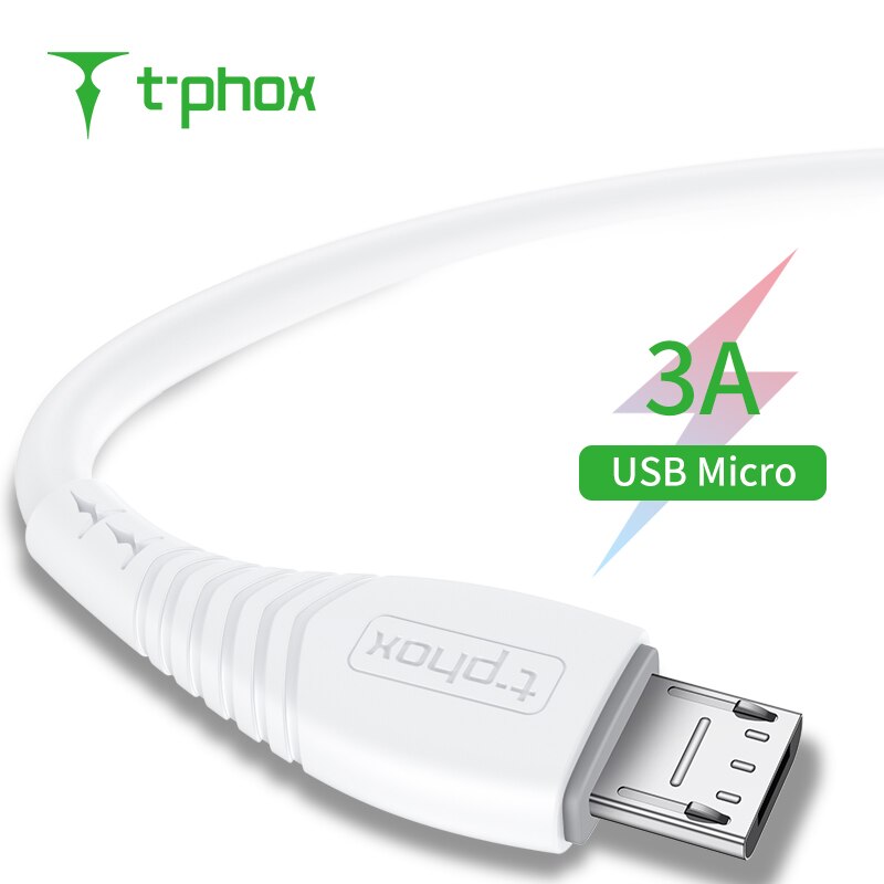 T-Phox Nets Cable Usb A Micro 3 A (1.2 M) Blanco