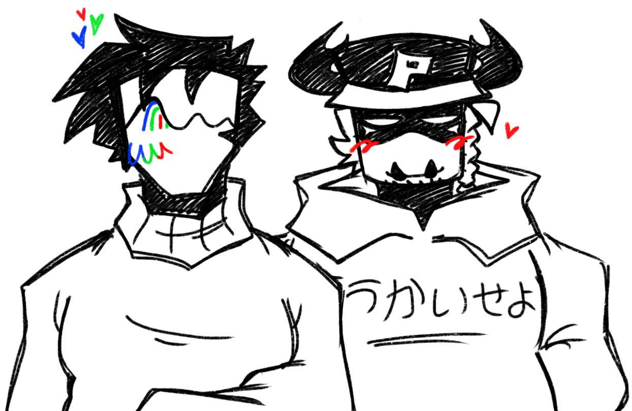 me & pest. I DREW THIS. do not use.