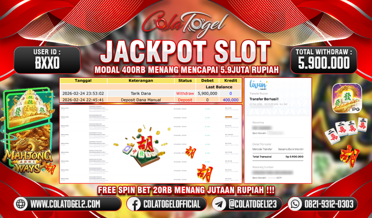 JACKPOT SLOT GACORR!!