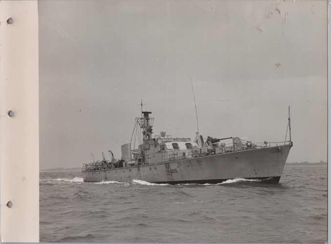 SAS Haerlem P3126 at sea 23rd May 1959
