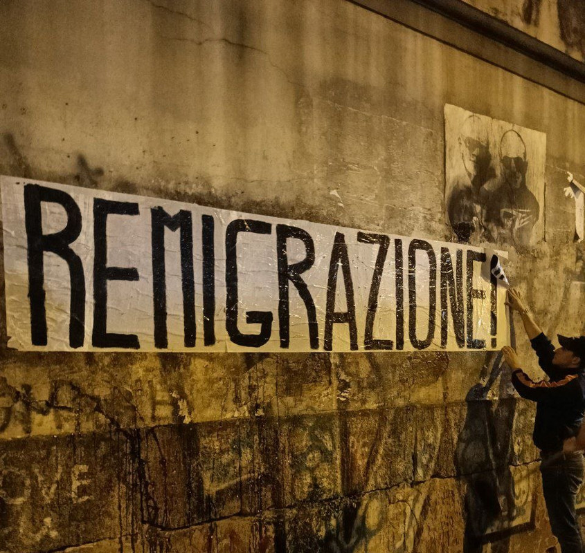 “REMIGRAZIONE”: CasaPound Italia contro la sostituzione etnica dei nostri popoli. “REMIGRAZIONE”: CasaPound Italia contro la sostituzione etnica dei nostri popoli.