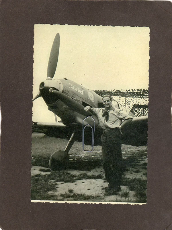 Tc11) Foto Luftwaffe Flugzeug Messerschmitt Me 109 Bf109 Flieger Kennung