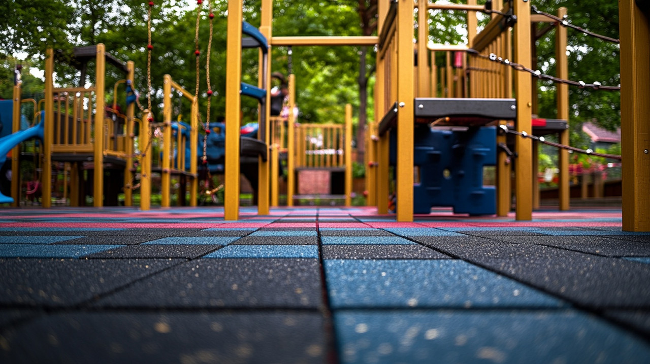 модульный пол на площадке