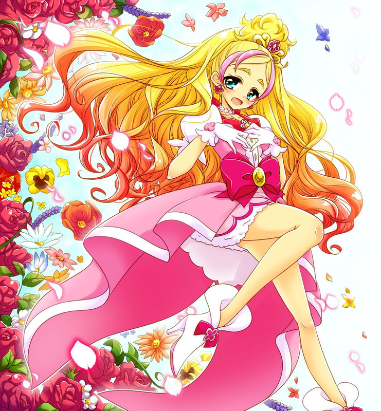 haruno-haruka-and-cure-flora-precure-and-1-more-drawn-by-noyuki1204-3711449d348275f37de64e6c0d4b8