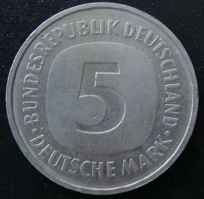 5 Marcos. Alemania (1975) RFA-5-Marcos-1975-anv