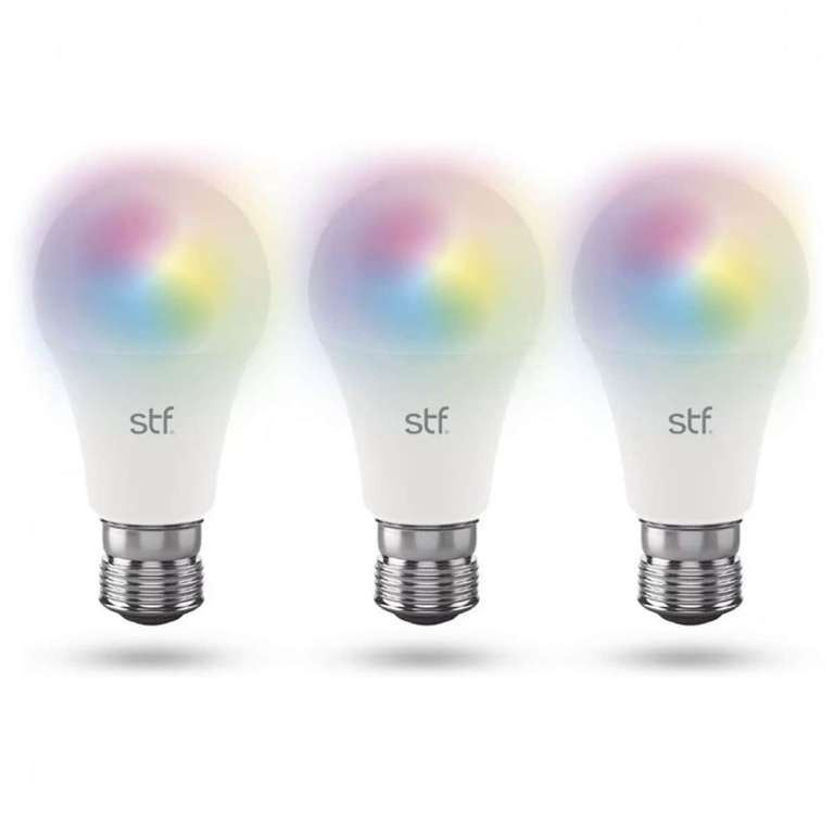 Sanborns: Pack de 3 focos inteligentes STF multicolor. 
