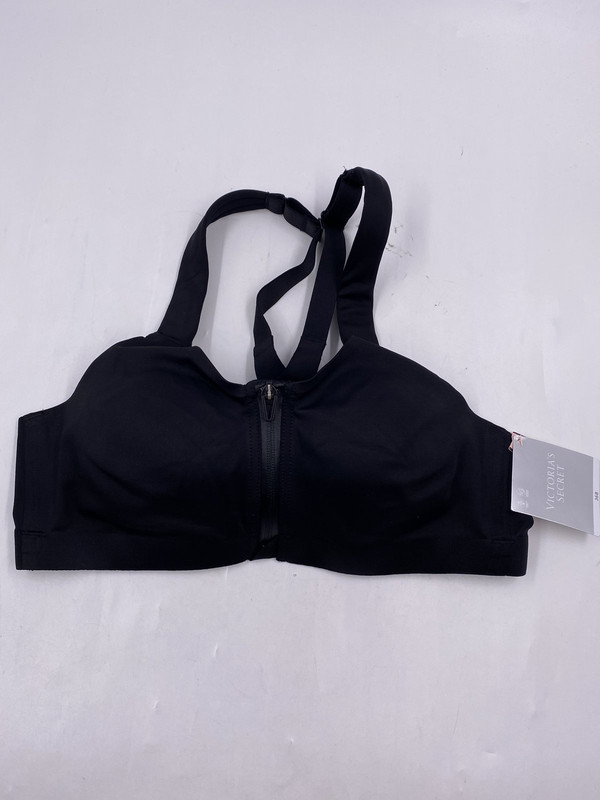 VICTORIA'S SECRET KNOCKOUT FRONT CLOSE BRA BLACK WOMENS 36B ZI448