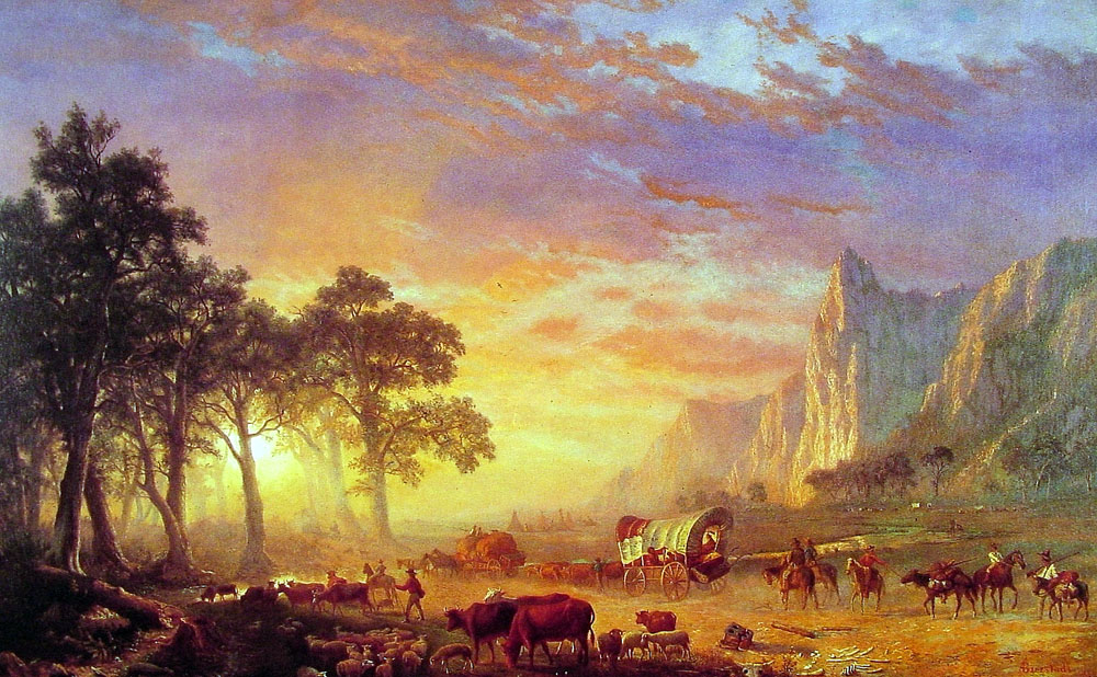 Albert Bierstadt  The-Oregon-Trail