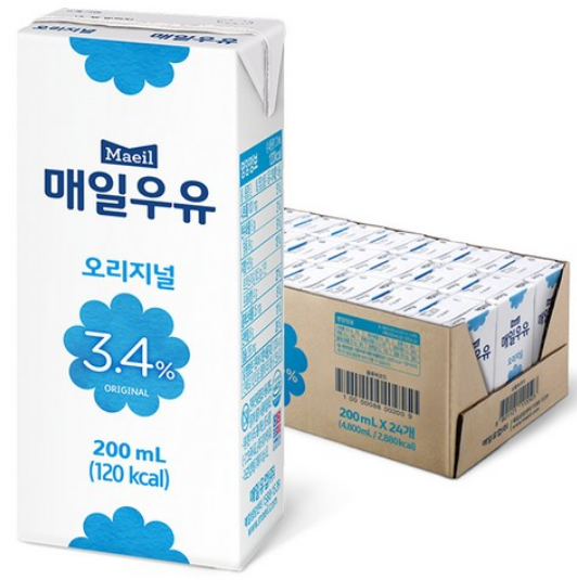 매일우유 오리지널, 200ml, 24개