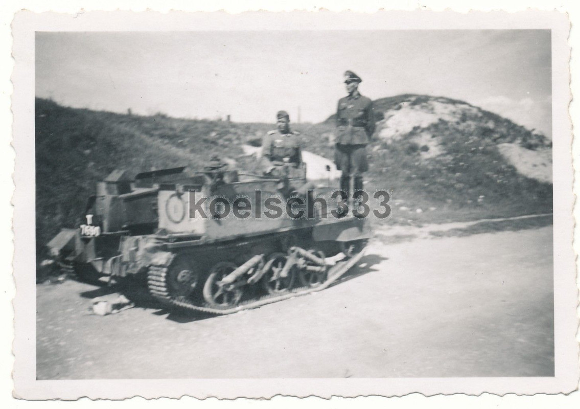 Foto Dünkirchen englischer Universal Carrier Pan
