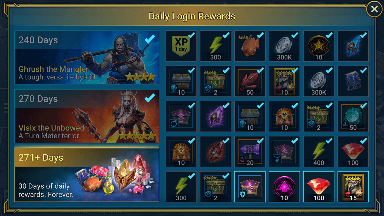 Daily Logins