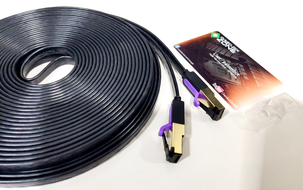 Vention สายLAN CAT7 10Gbps สายแบน 1640418250993