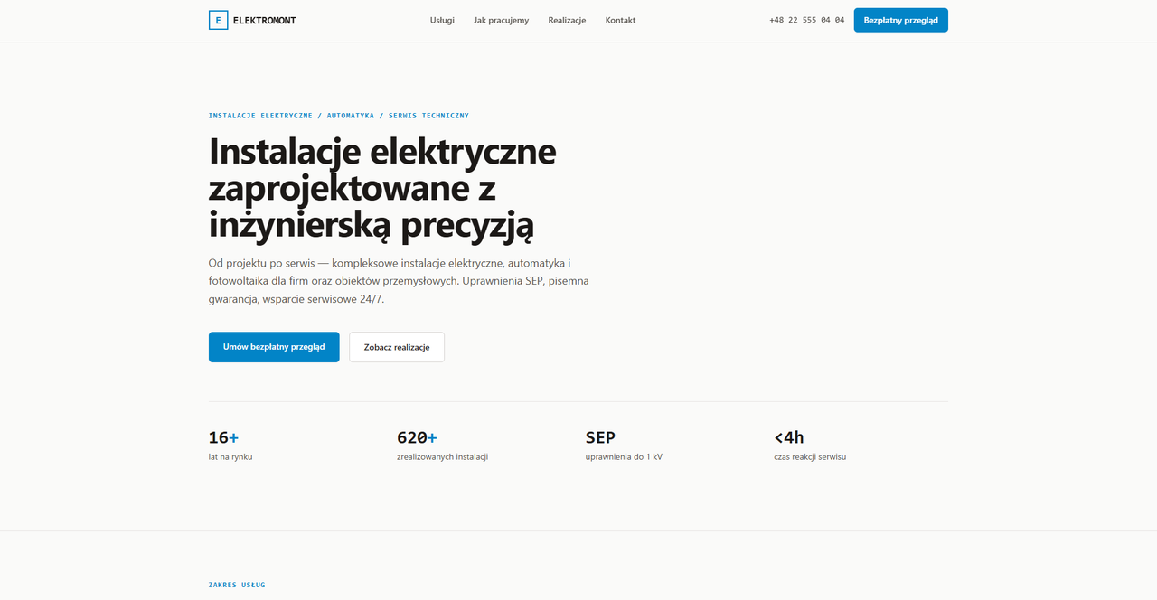 Core Elektromont Demo