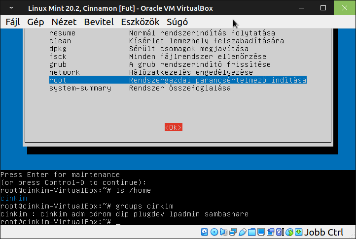 GRUB Recovery - Hibajavítás (sudo) _06