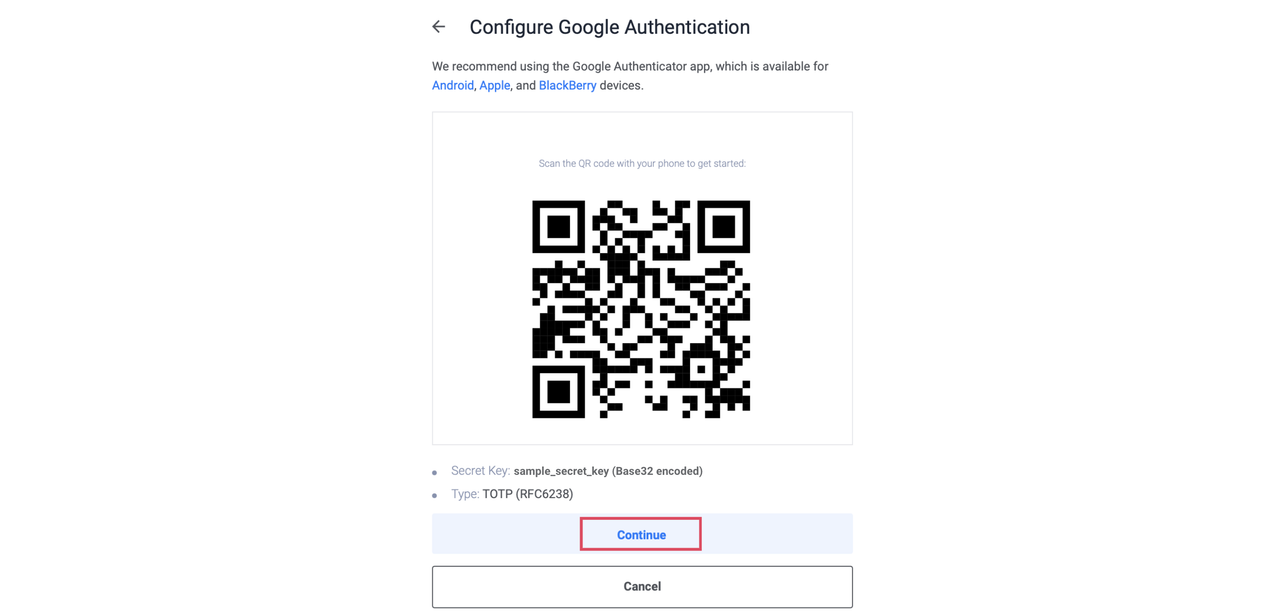 Configure Two-factor Authenticator App