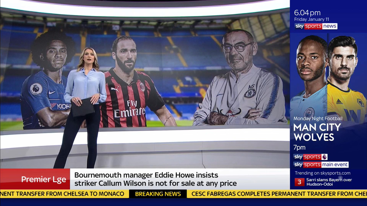 11 January - 18.00.00 - Sky Sports News At 6 2019. A comprehensi