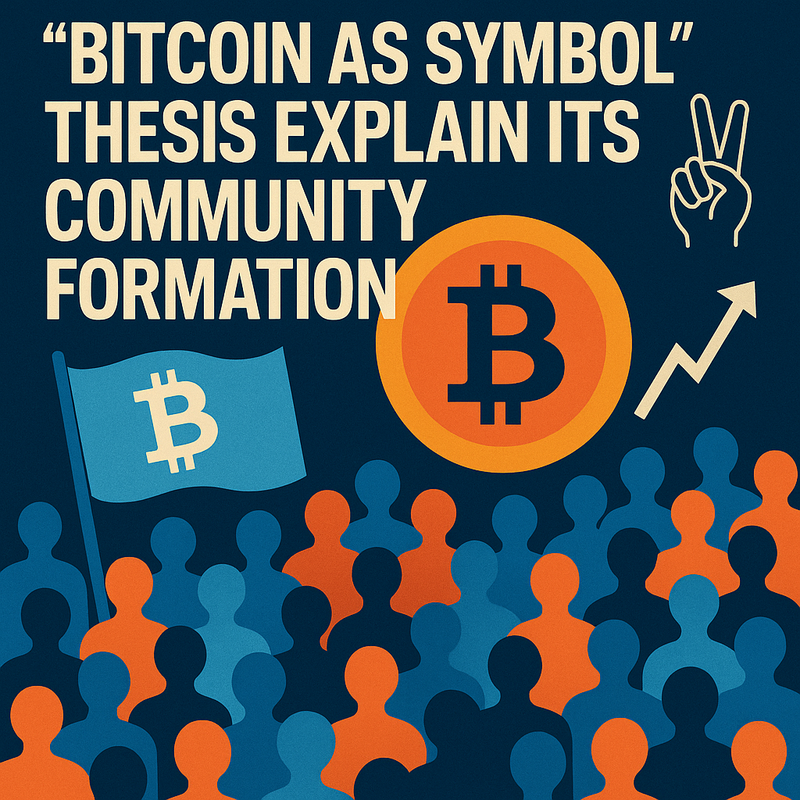 How does the "Bitcoin as symbol" thesis explain its community formation