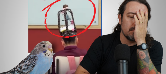 Mãe coloca animal vivo em penteado da filha no Dia do Cabelo Maluco e manda para a escola