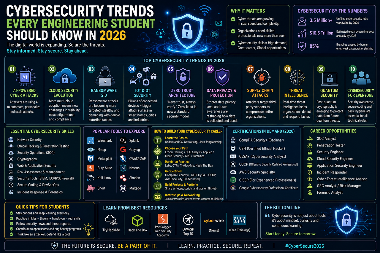 Cybersecurity Trends Every Engineering Student Should Know in 2026