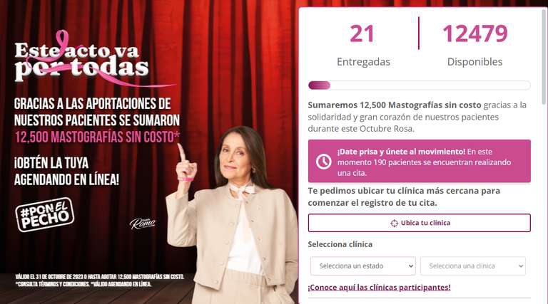 Salud Digna: 12,500 Mastografías sin costo