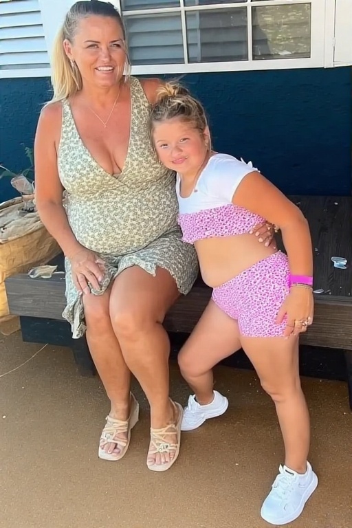 Mother-and-preteen-daughter-in